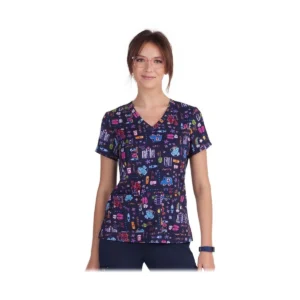 KOI - Casacca - Donna - Navy - Fantasia
