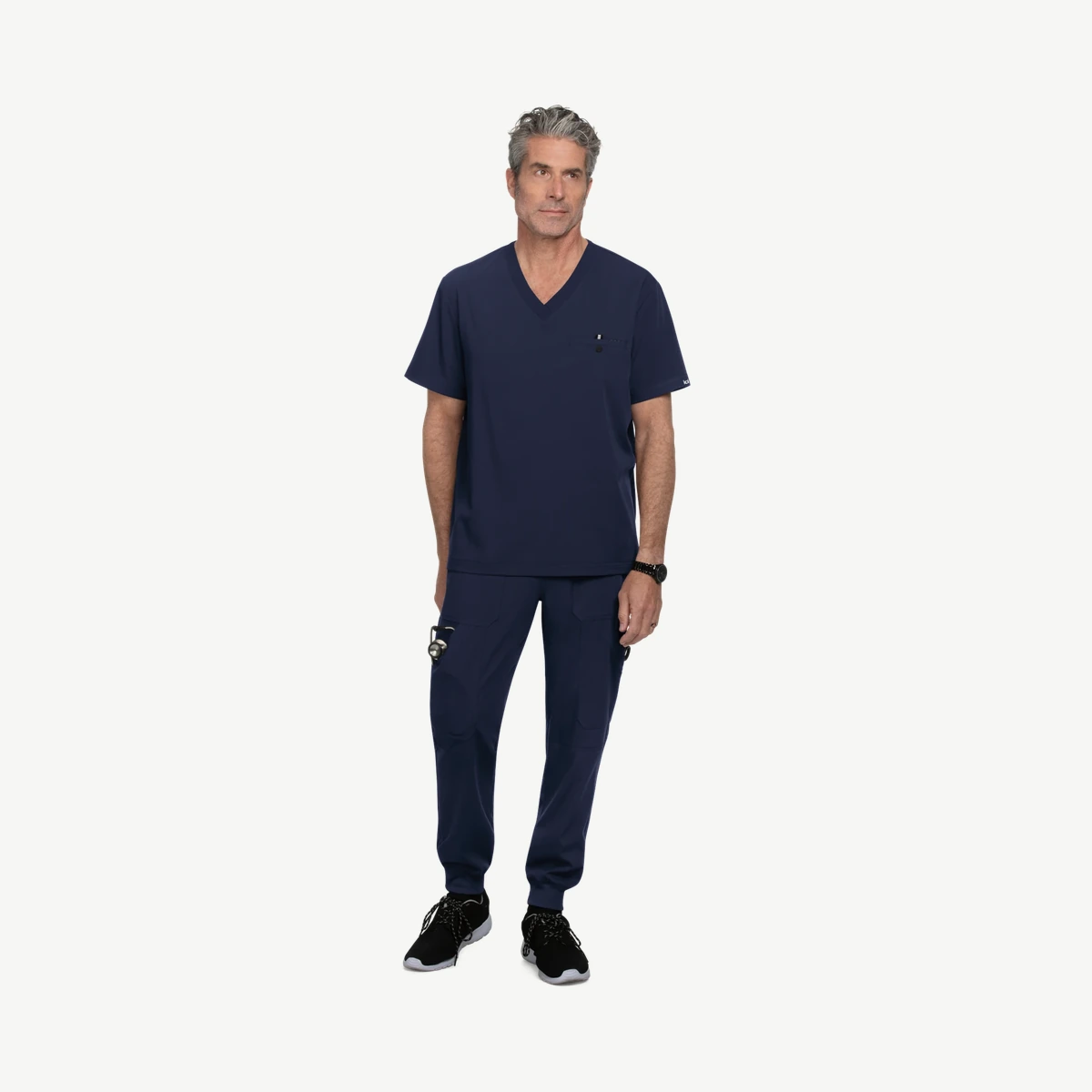 KOI - Casacca - On Call - Navy - Collo fantasia
